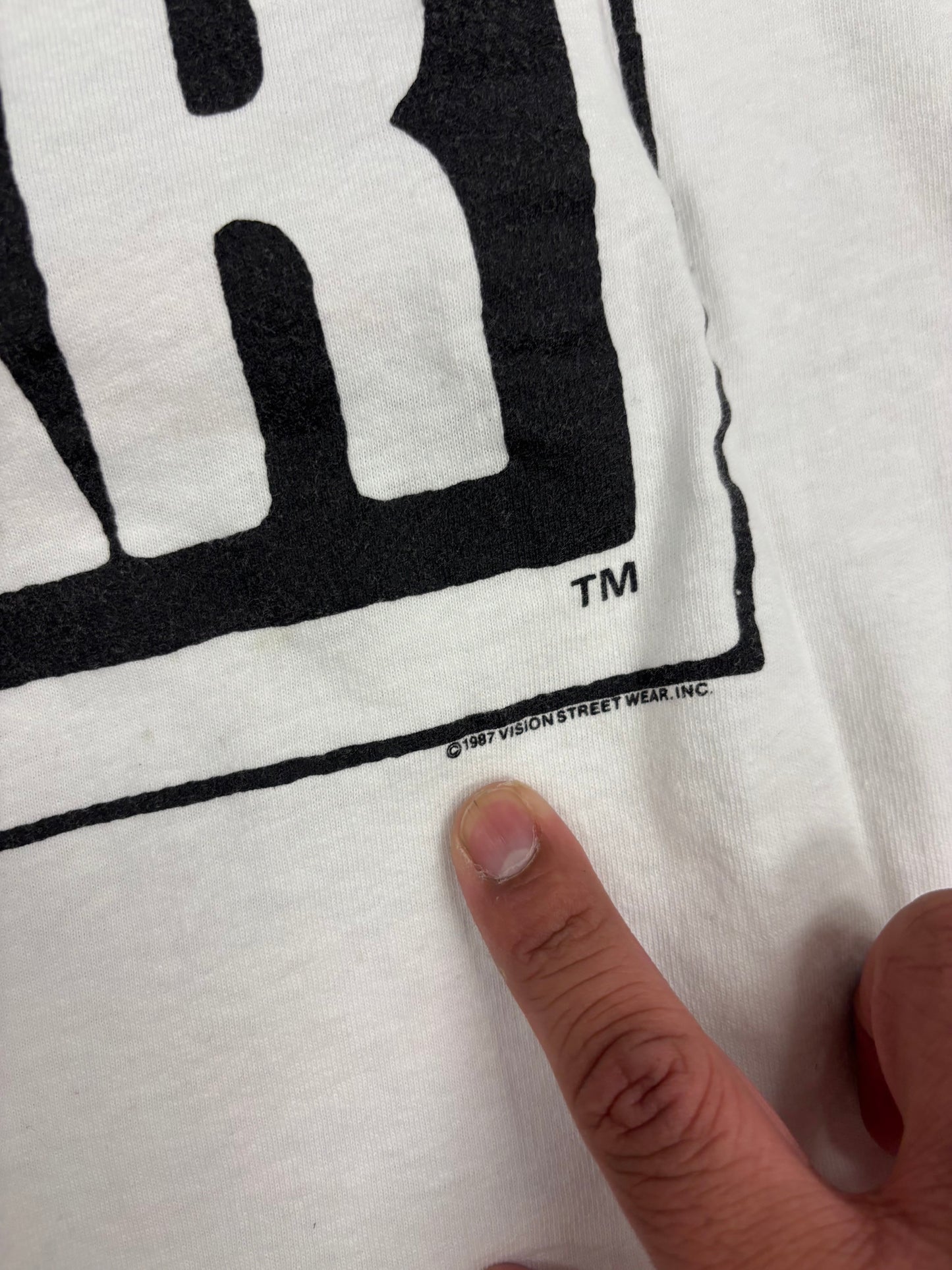 (XL) Vintage 1987 Vision Streetwear x A Nightmare on Elm Street 4 Collab Movie Promo Tee Shirt