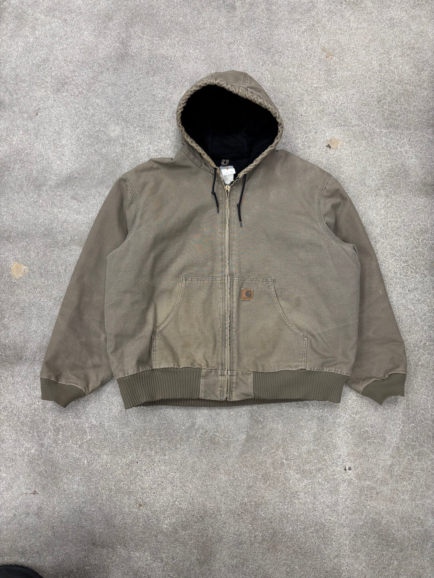 (XXL) Vintage 00s Tan Carhartt Jacket Quilted Hooded