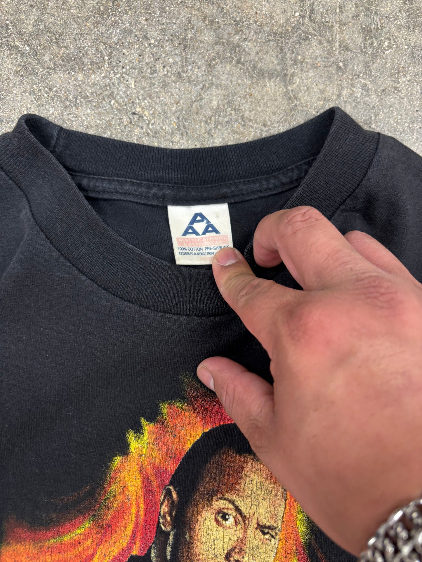 (L) Vintage 2000 WWF The Rock of All Ages T-Shirt
