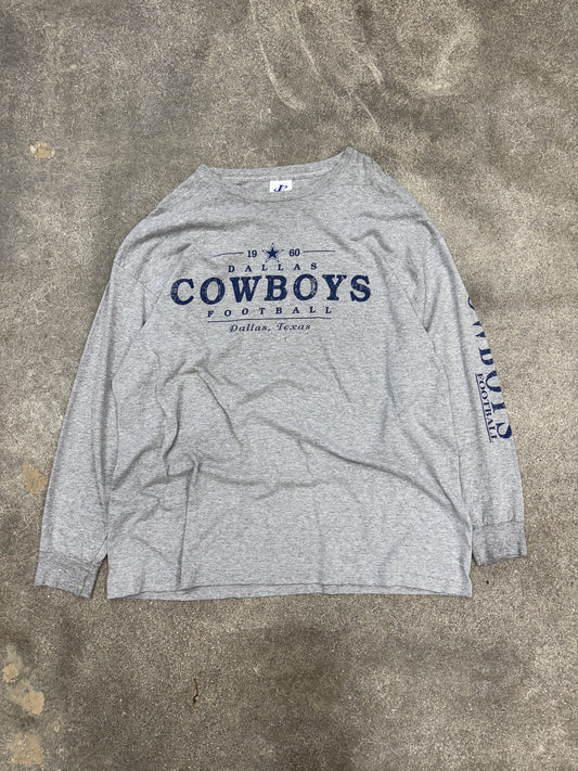 (XL) Vintage Dallas Cowboys Logo Athletic Longsleeve