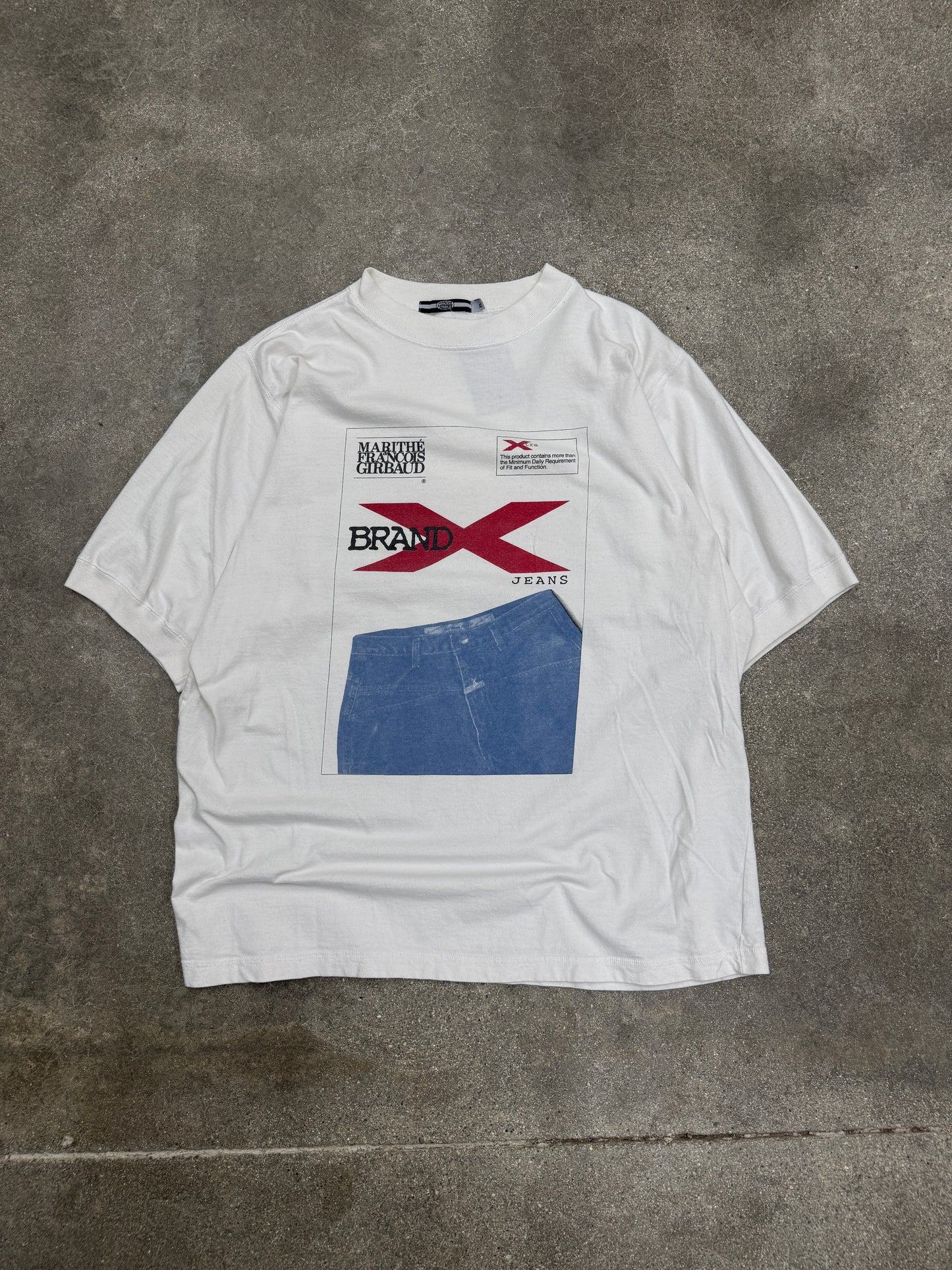 (XL) Vintage Marithe Francois Girbaud Brand X Jeans Promo Tee Shirt