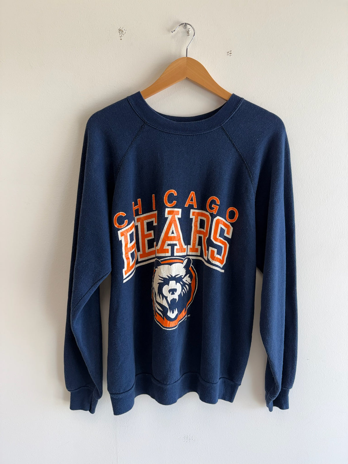 (L) Vintage Chicago Bears Spellout Crewneck