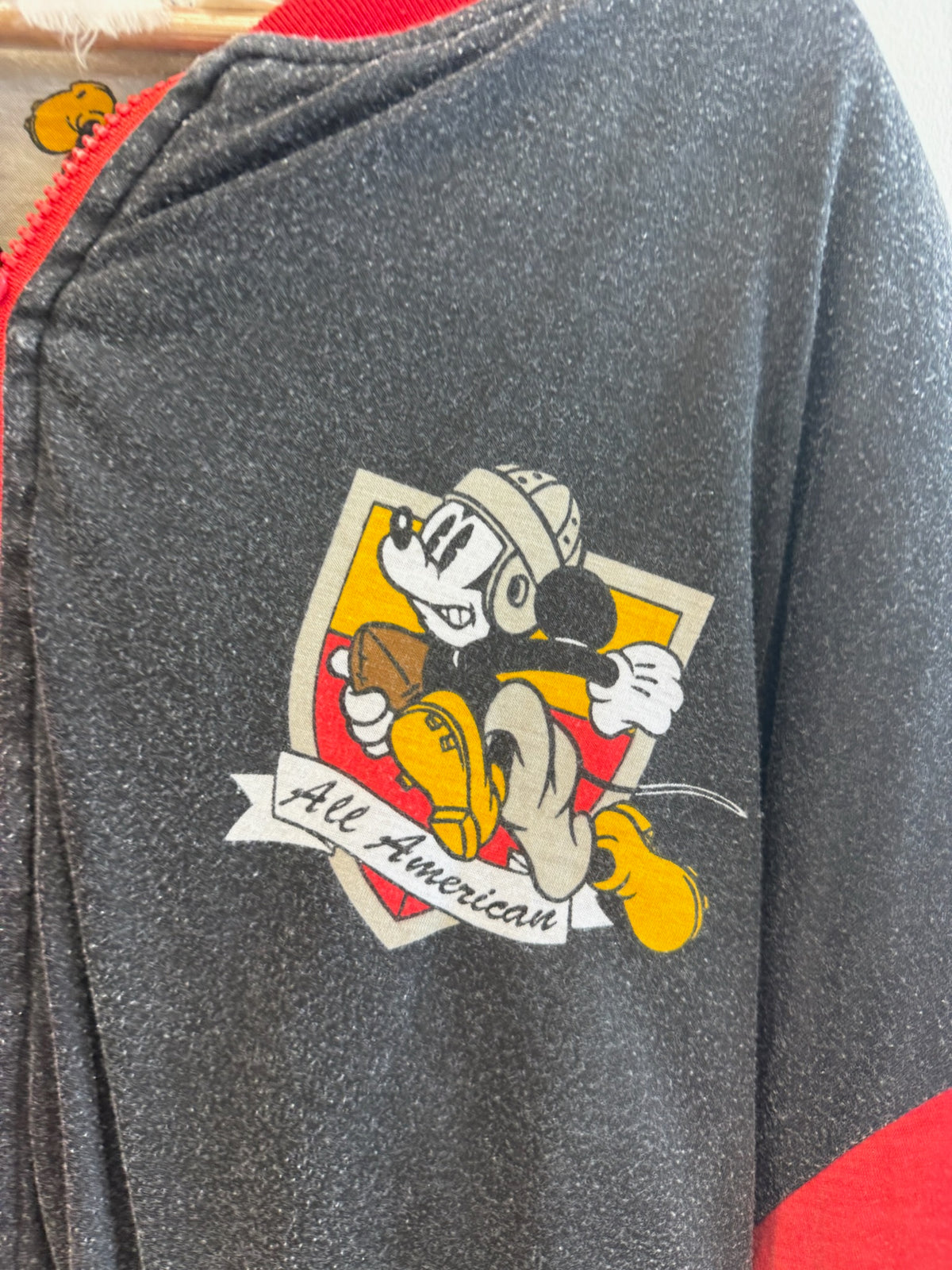 (XL) Vintage Mickey Mouse All American Football Jacket