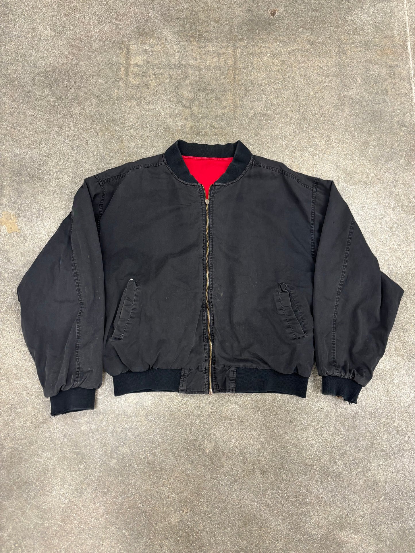 (XL) Vintage Marlboro Reversible Bomber Jacket
