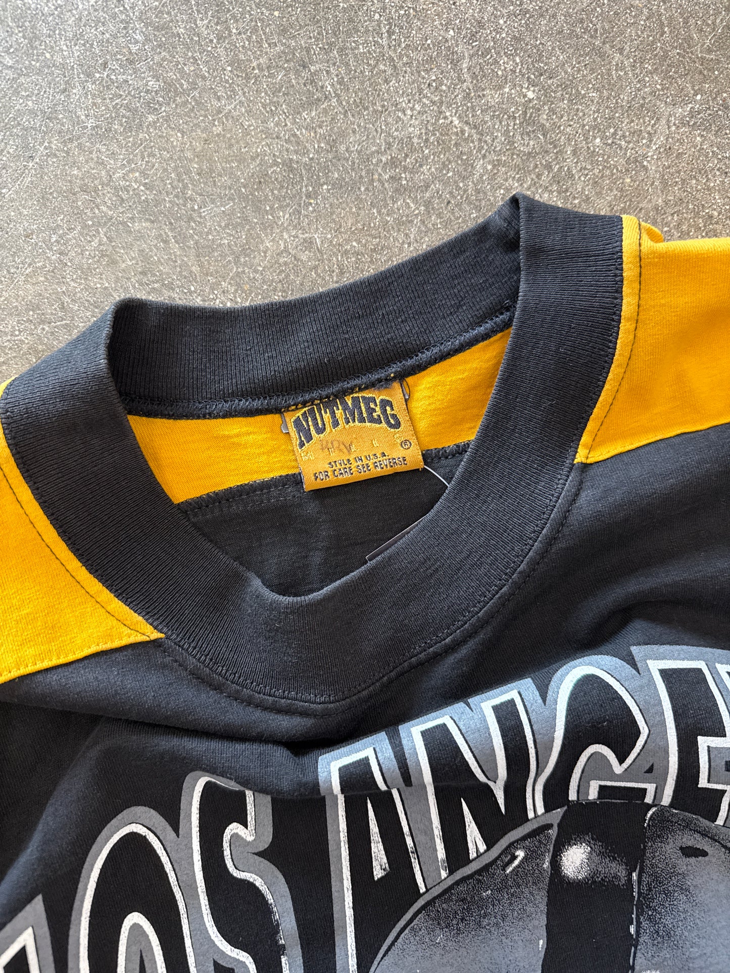 (L) Vintage Nutmeg Los Angeles Raiders Jersey Shirt