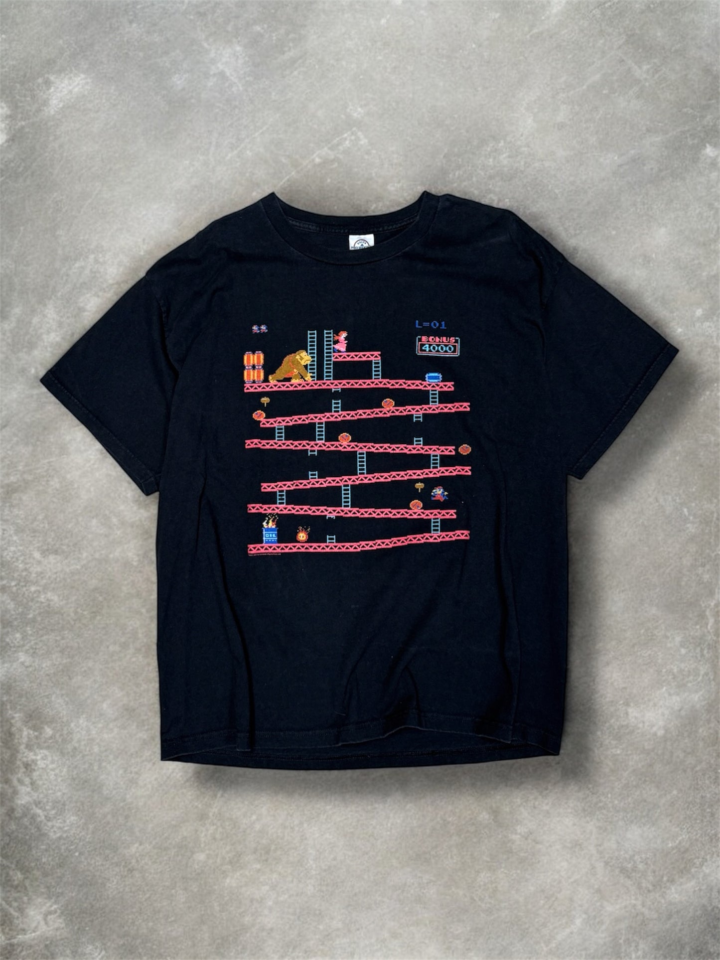 (L) Vintage 00s Mario & Donkey Kong Gaming Tee