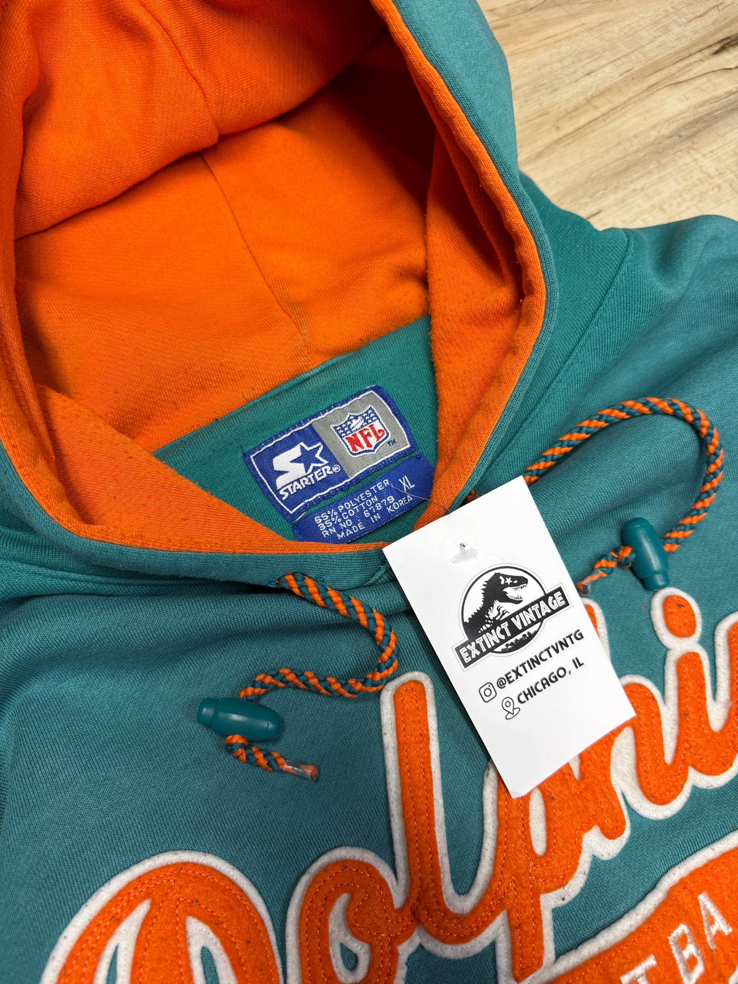 (XL) Vintage Miami Dolphins Starter Hoodie