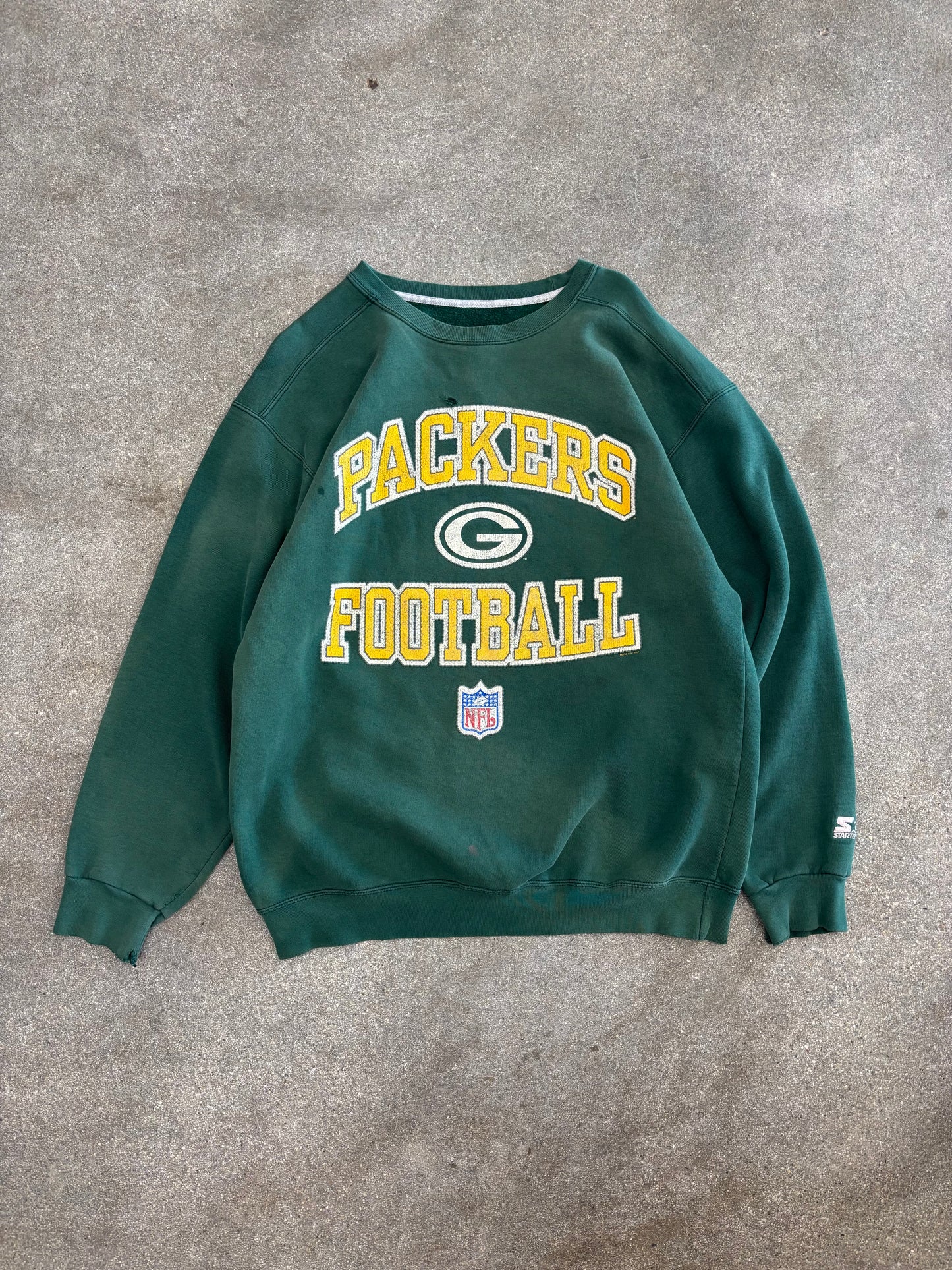 (L) Vintage 90s Starter Green Bay Packers Crewneck