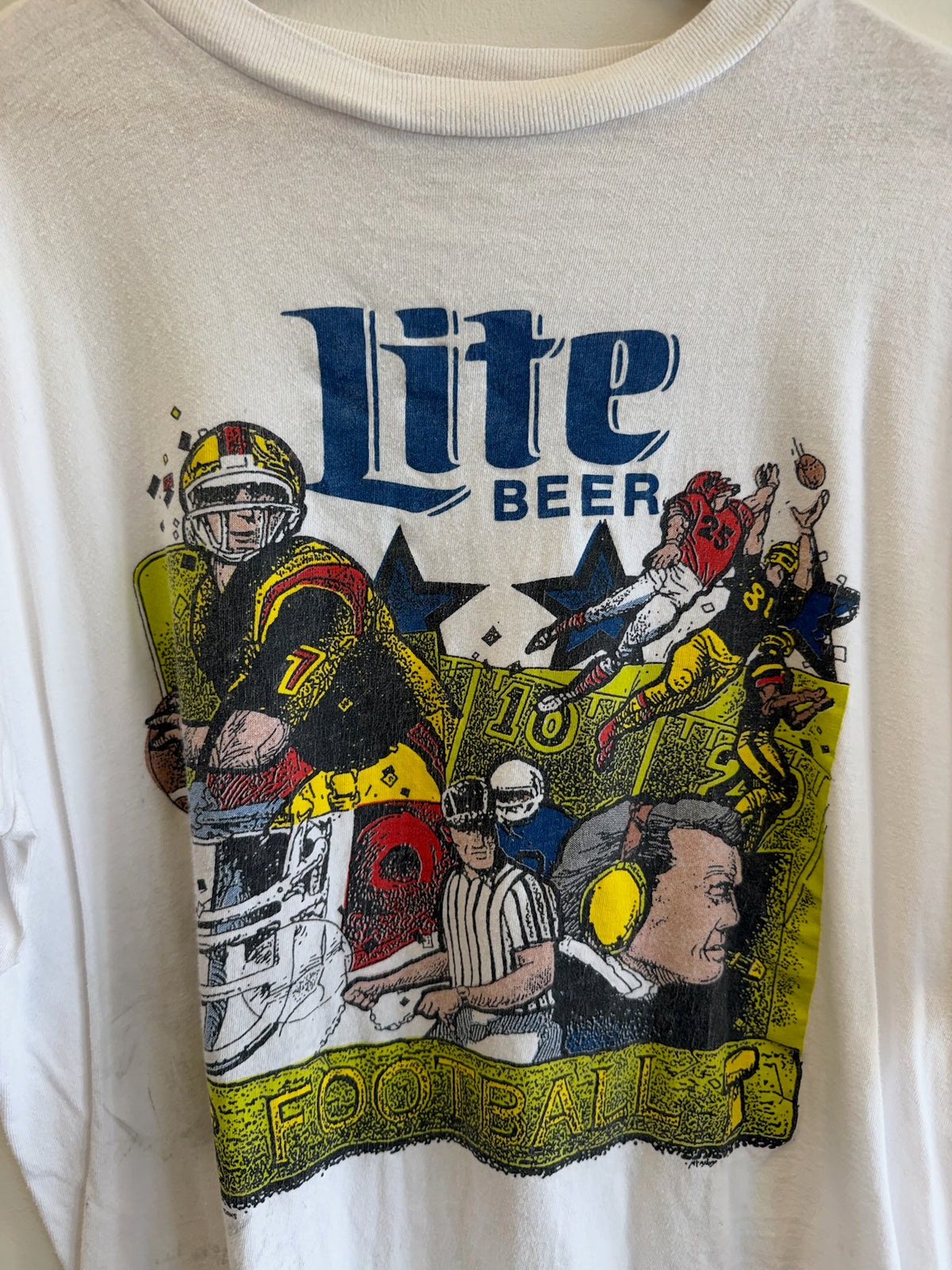 (XL) Lite Beer Football Tee