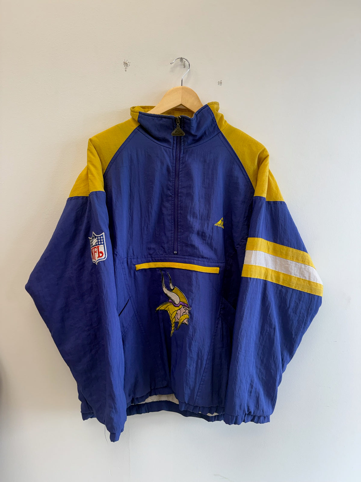 (XL) Vintage Apex Vikings Quarterzip Jacket