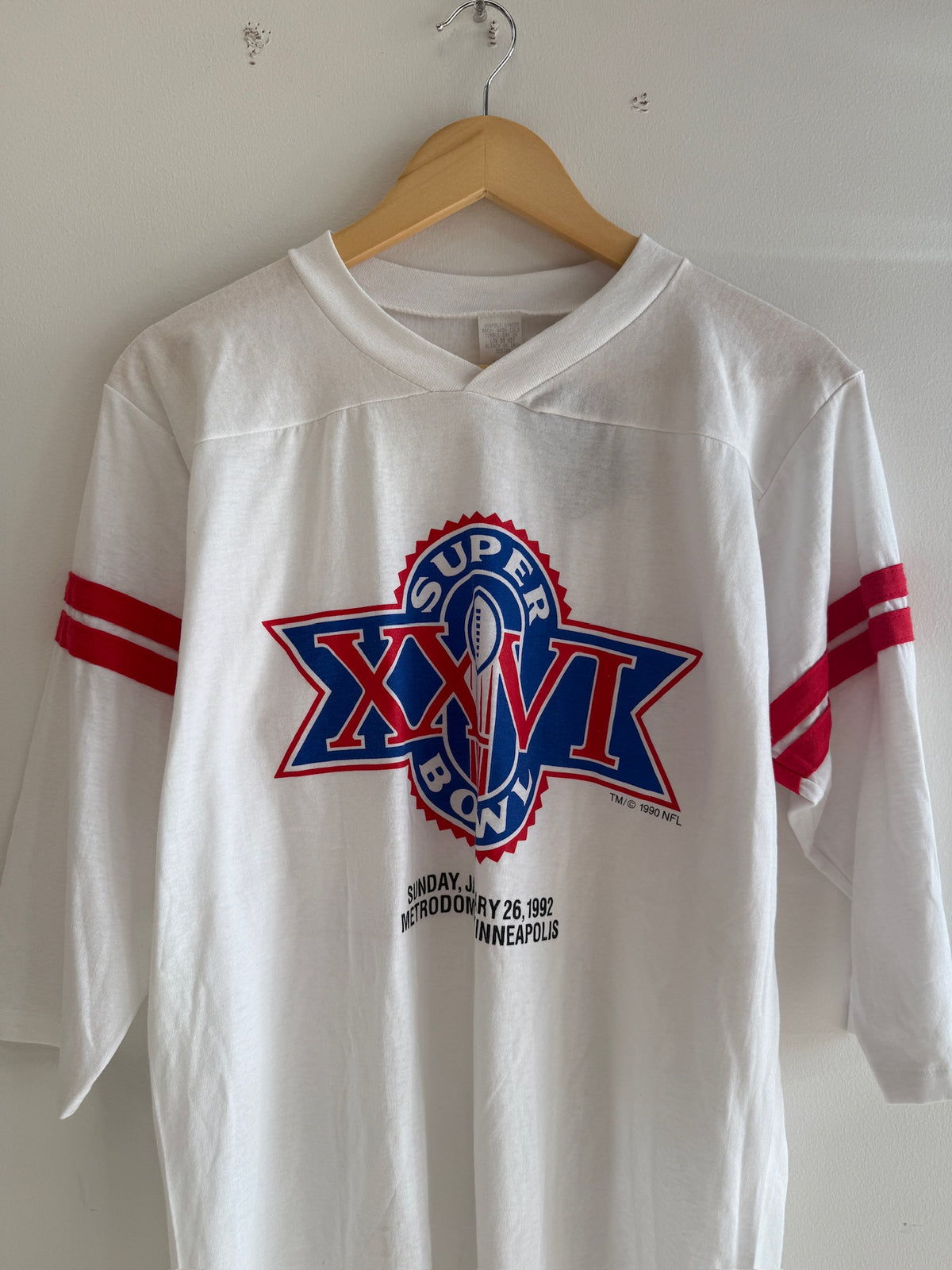 (M) 1992 Superbowl XXVI Football Shirt