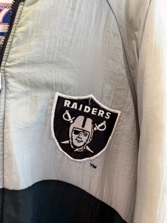 (L) Oakland Raidsrs Logo 7 Puffer Jacket