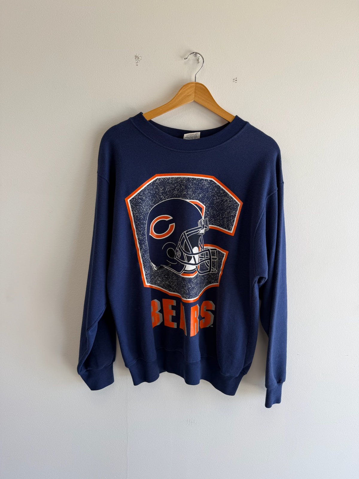 (L) Vintage Bears Helmet Crewneck