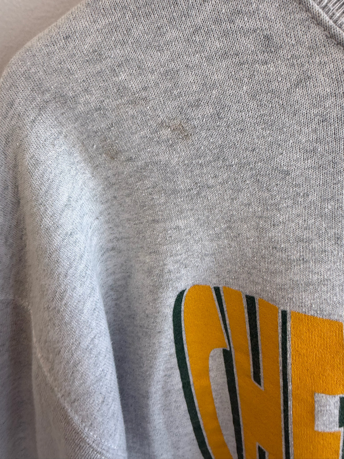 (L) Vintage Packers “100% Cheese Head” Crewneck