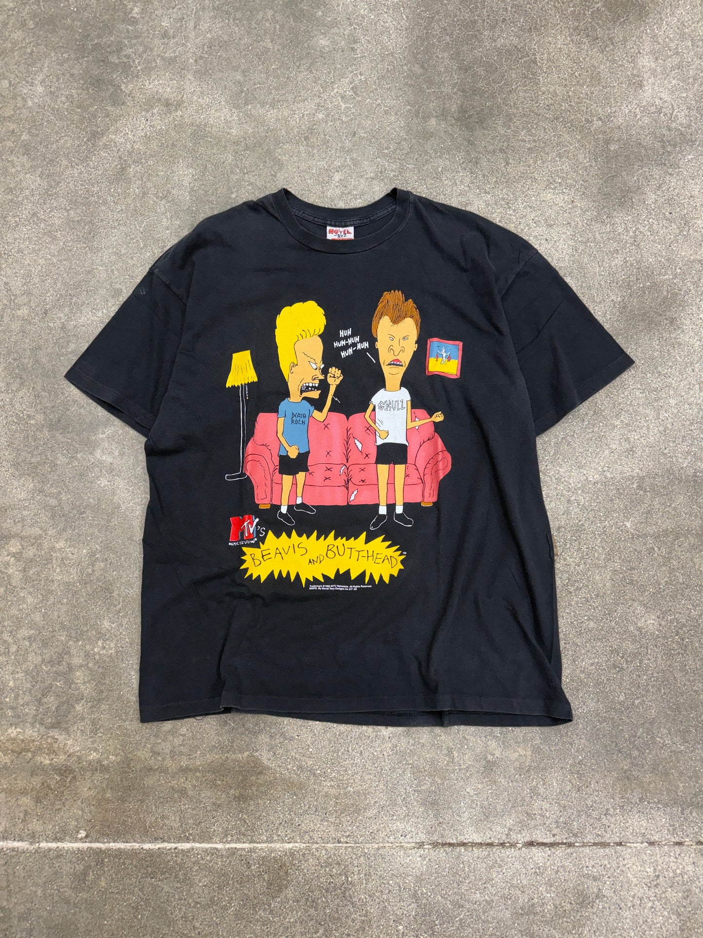 (L/XL) Vintage Beavis and Butt-Head MTV Rock Tee Shirt