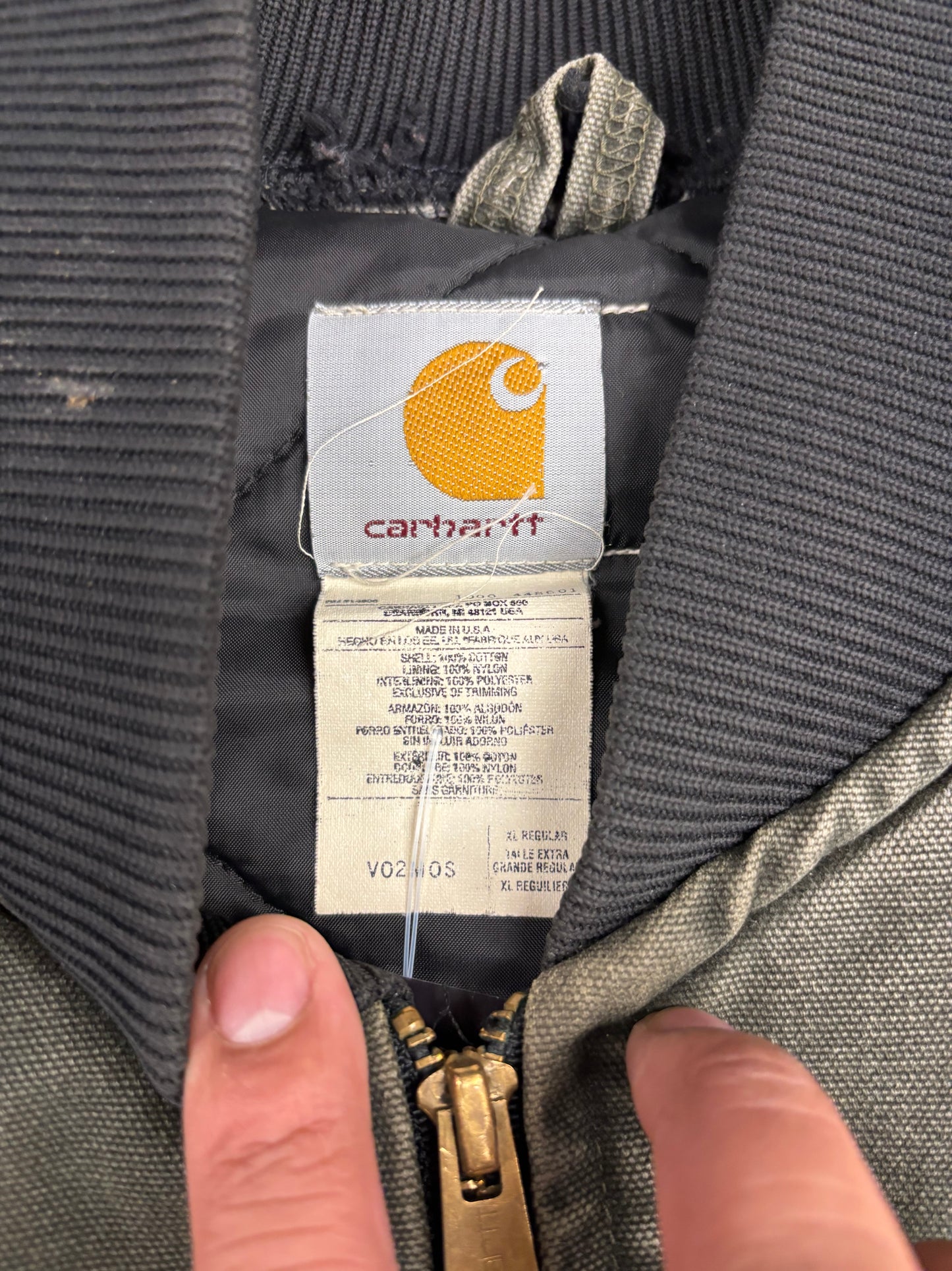 (L) Vintage 2000 Mossy Green Carhartt Vest