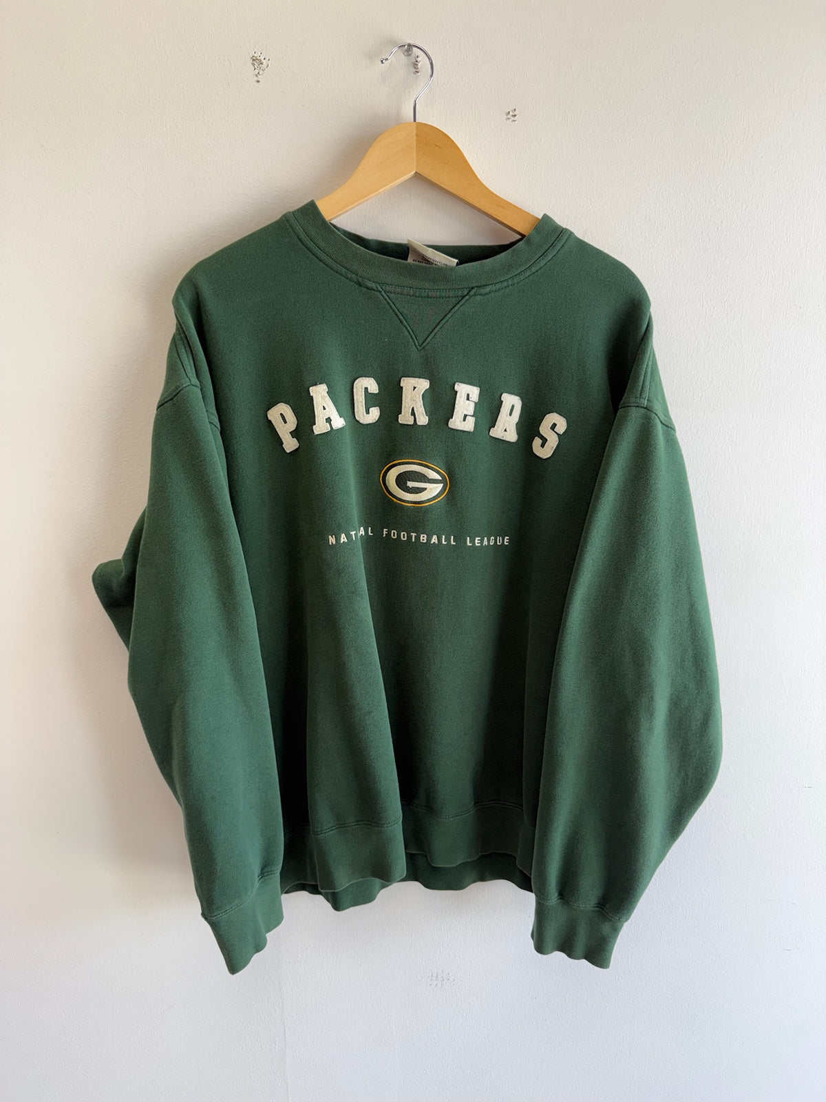 (XL) Vintage Packers spellout crewneck
