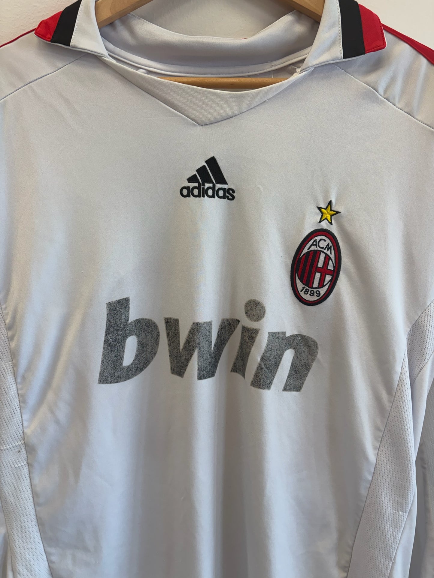 (L) 2008/09 AC Milan #30 Adidas Longsleeve Jersey