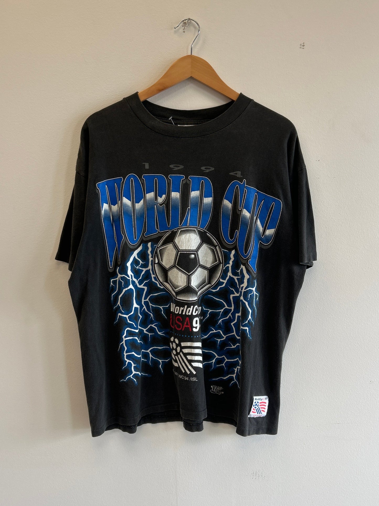 (L) Vintage World Cup 1994 Lightning Tee *RARE*