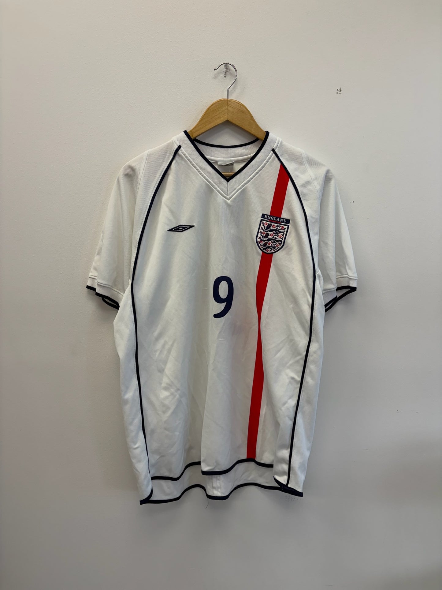 (L) 2002/03 England #9 Umbro Jersey