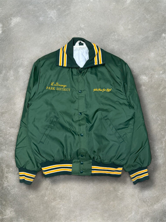 (L) Vintage Take Time For Fun Varsity Jacket