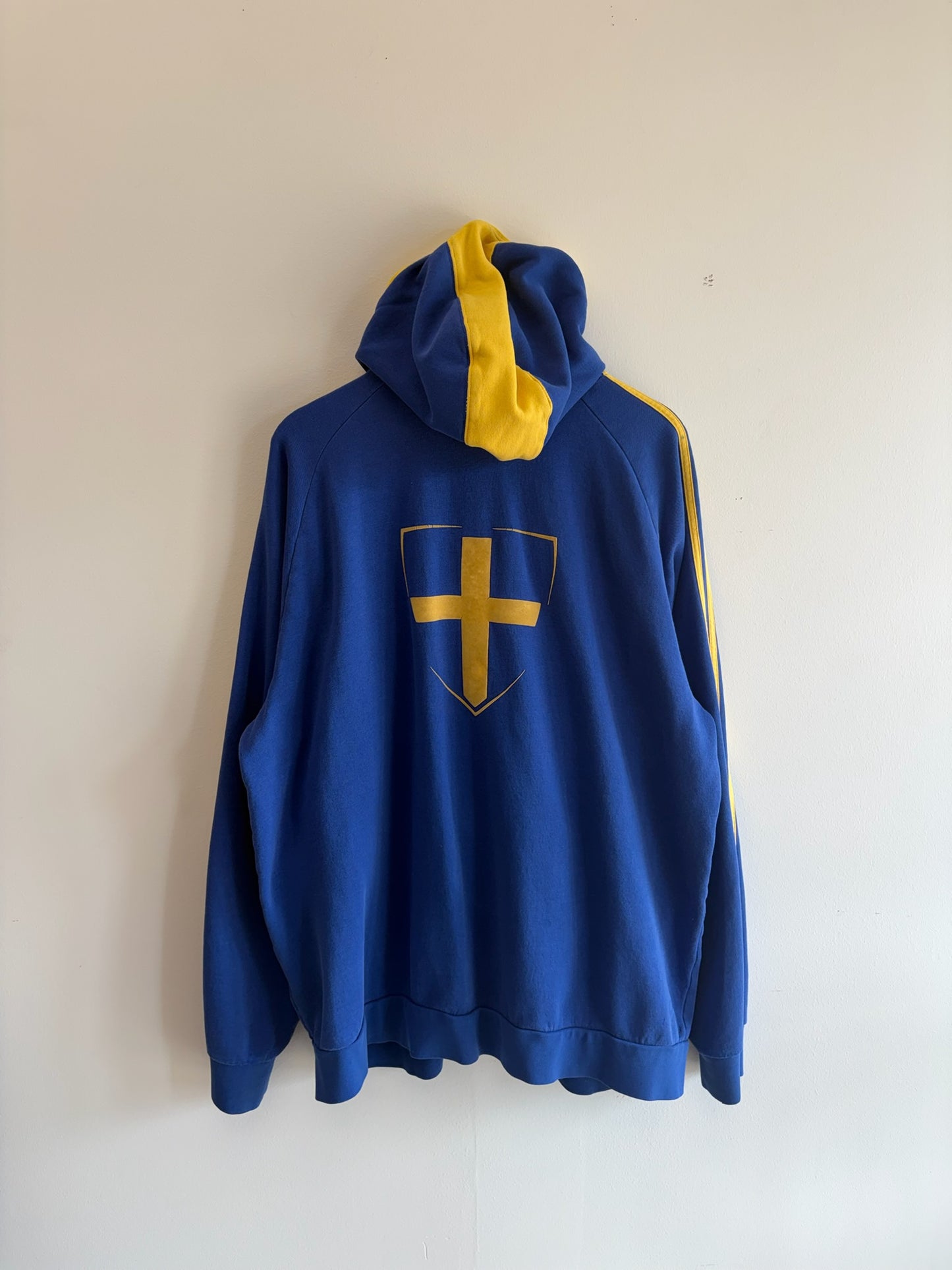 (XL) Vintage Sweden Euro 2008 Cup Zip-up Hoodie