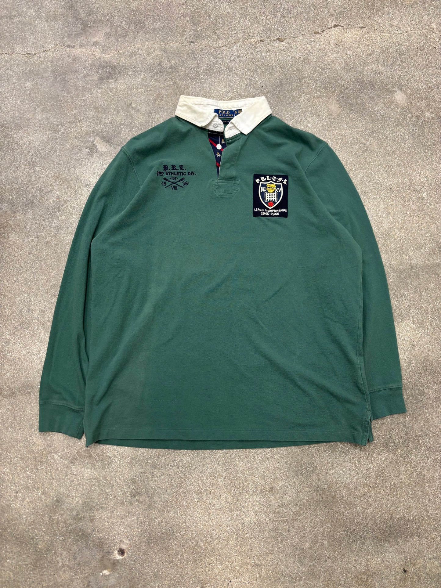 (XL) Polo Ralph Lauren Embroidered LS Rugby Shirt