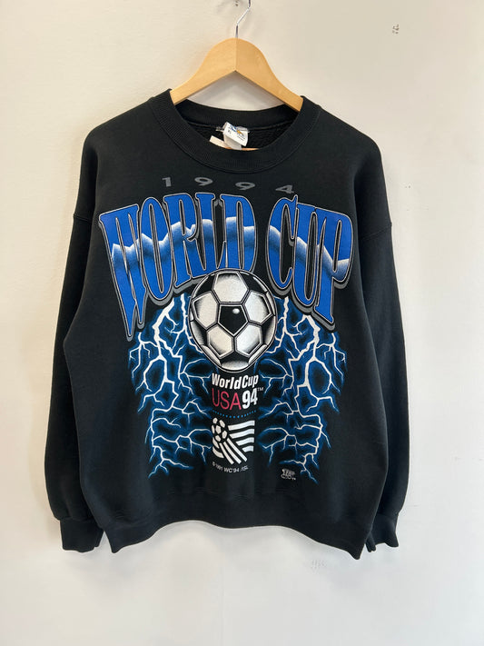 (L) Vintage World Cup 1994 Lightning Crewneck *RARE*