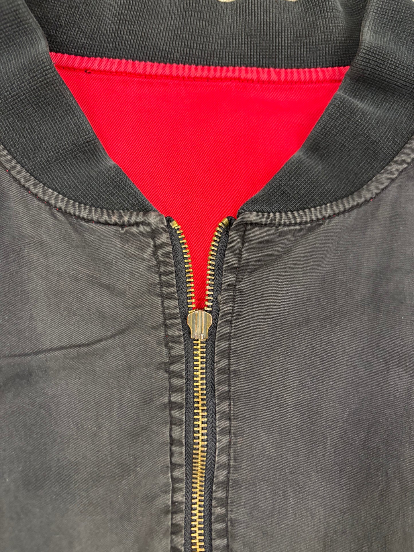 (XL) Vintage Marlboro Reversible Bomber Jacket