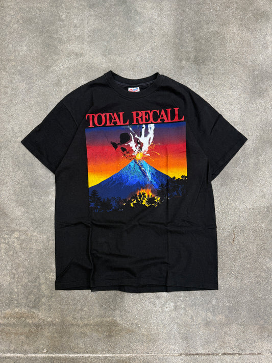 (L/XL) Vintage 1993 Total Recall Tour Band Tee Shirt
