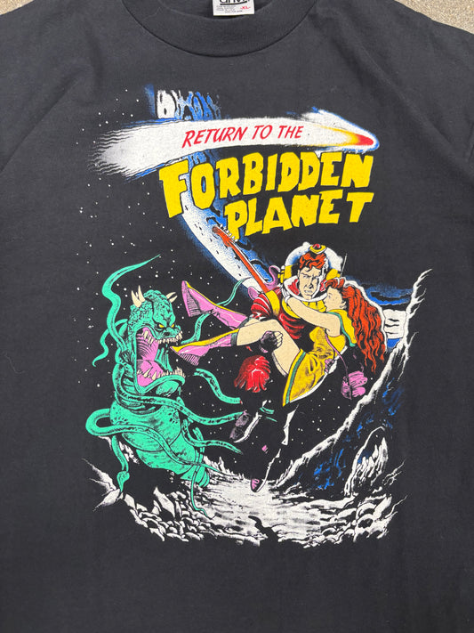 (L) Vintage Return to the Forbidden Planet Comic Graphic Tee shirt