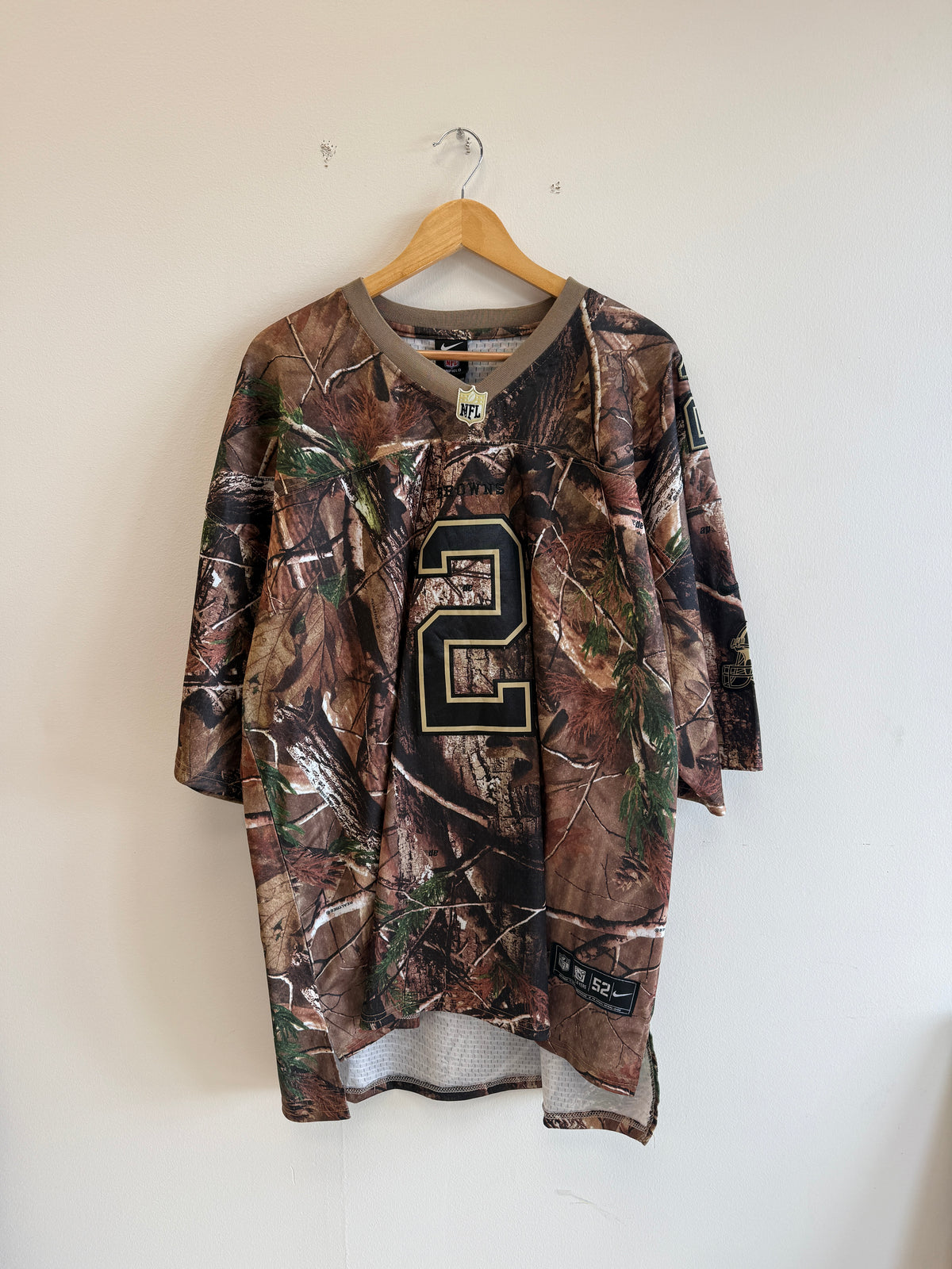 (XXL) Johnny Manziel Camo Nike Browns Jersey