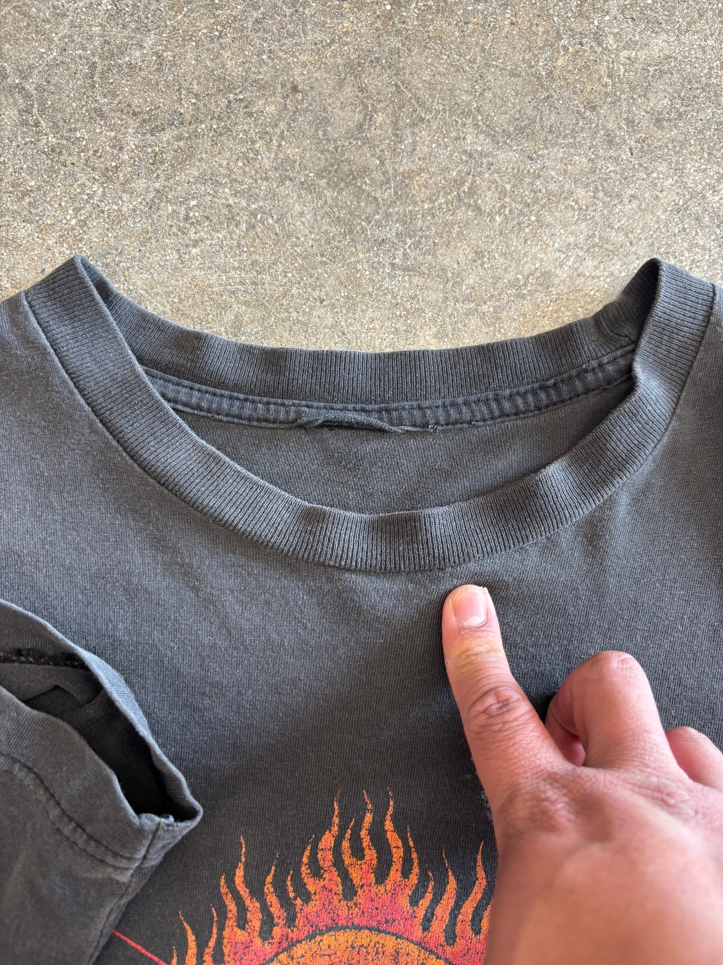 (XL) Vintage 90s Metallica Pushead Black Faded T-Shirt