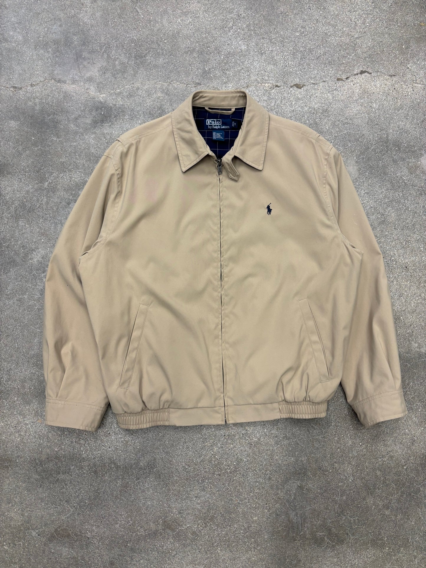 (L) Tan Polo Ralph Lauren Harrington Jacket