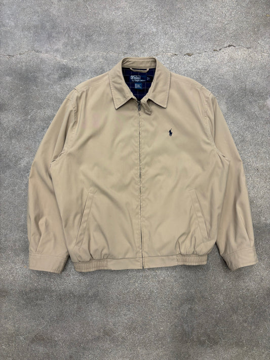 (L) Tan Polo Ralph Lauren Harrington Jacket