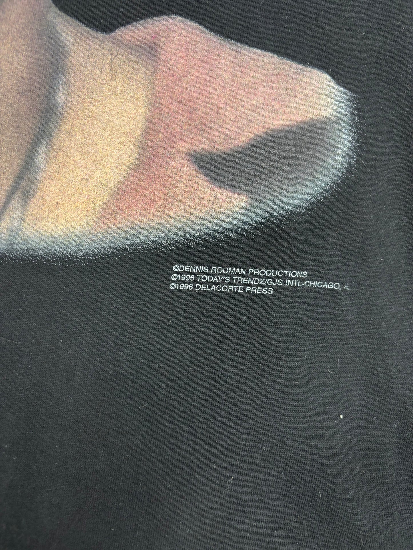 (XL) Vintage 1996 Dennis Rodman UV-Reactive Hair Tee Shirt