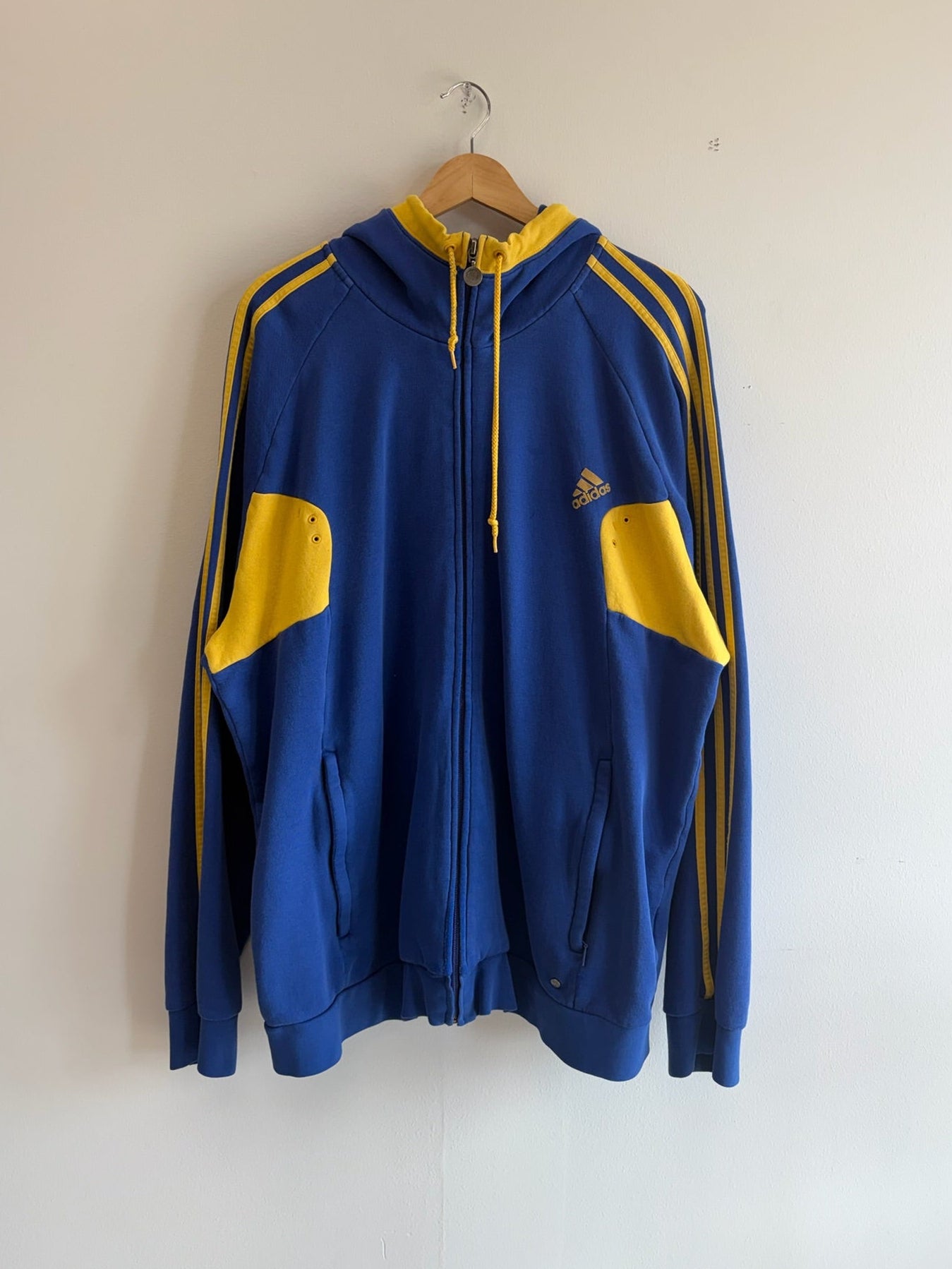 (XL) Vintage Sweden Euro 2008 Cup Zip-up Hoodie