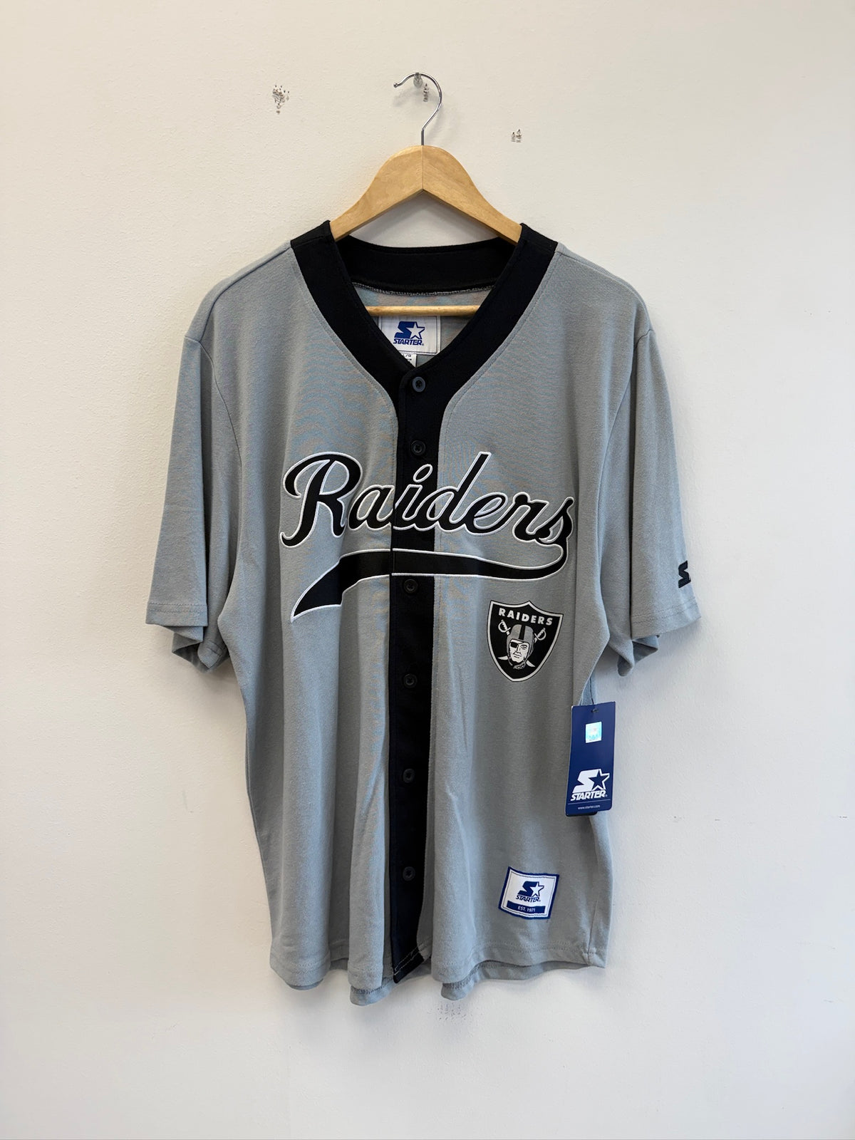 (L) Raiders Baseball Jersey BNWT