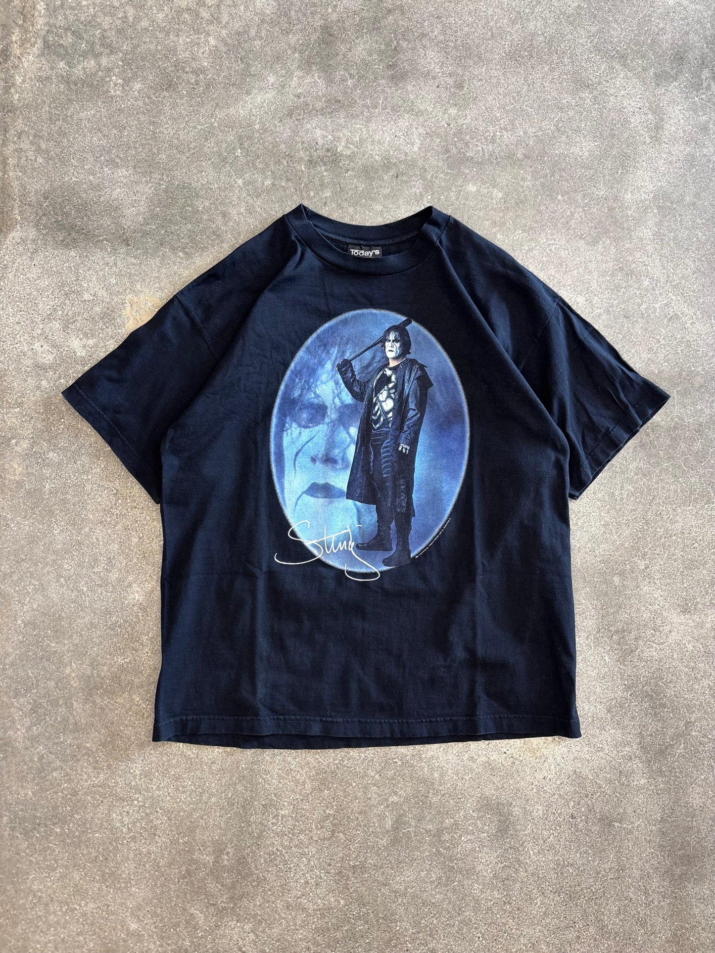 (XL) Vintage 1998 Today’s Trendz WCW Sting Black T-Shirt