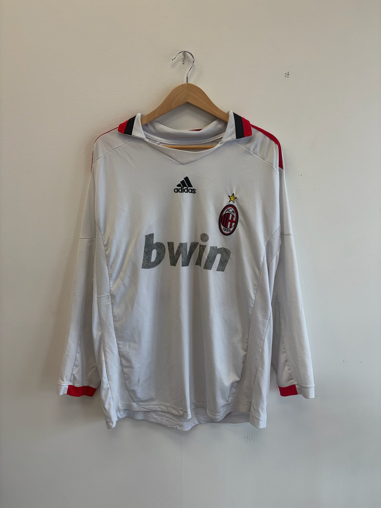 (L) 2008/09 AC Milan #30 Adidas Longsleeve Jersey
