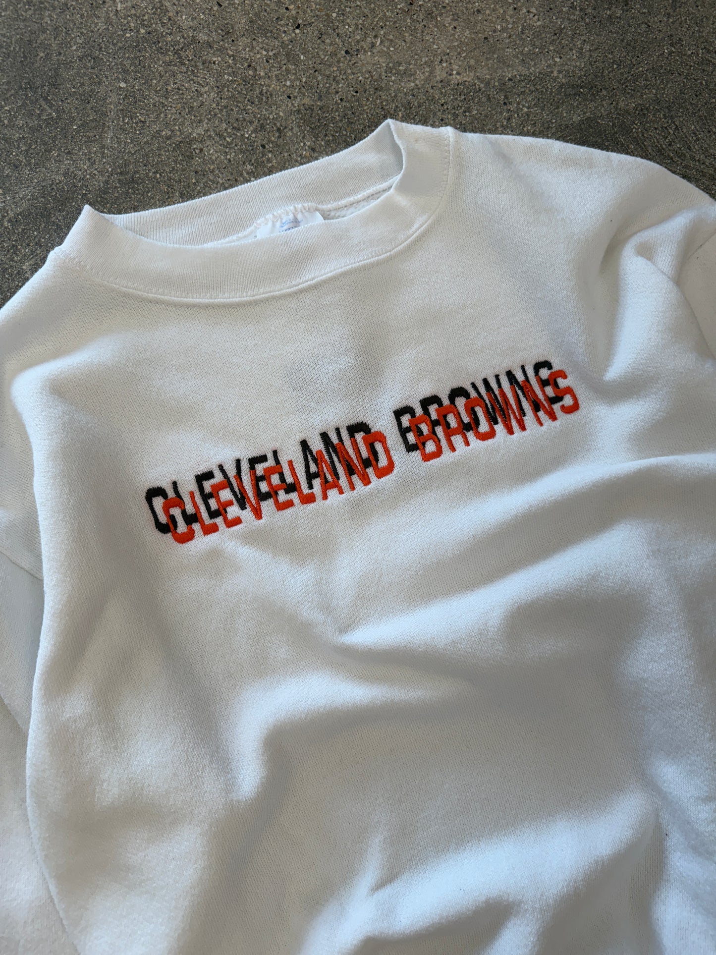 (M) Vintage Logo 7 Cleveland Browns Crewneck