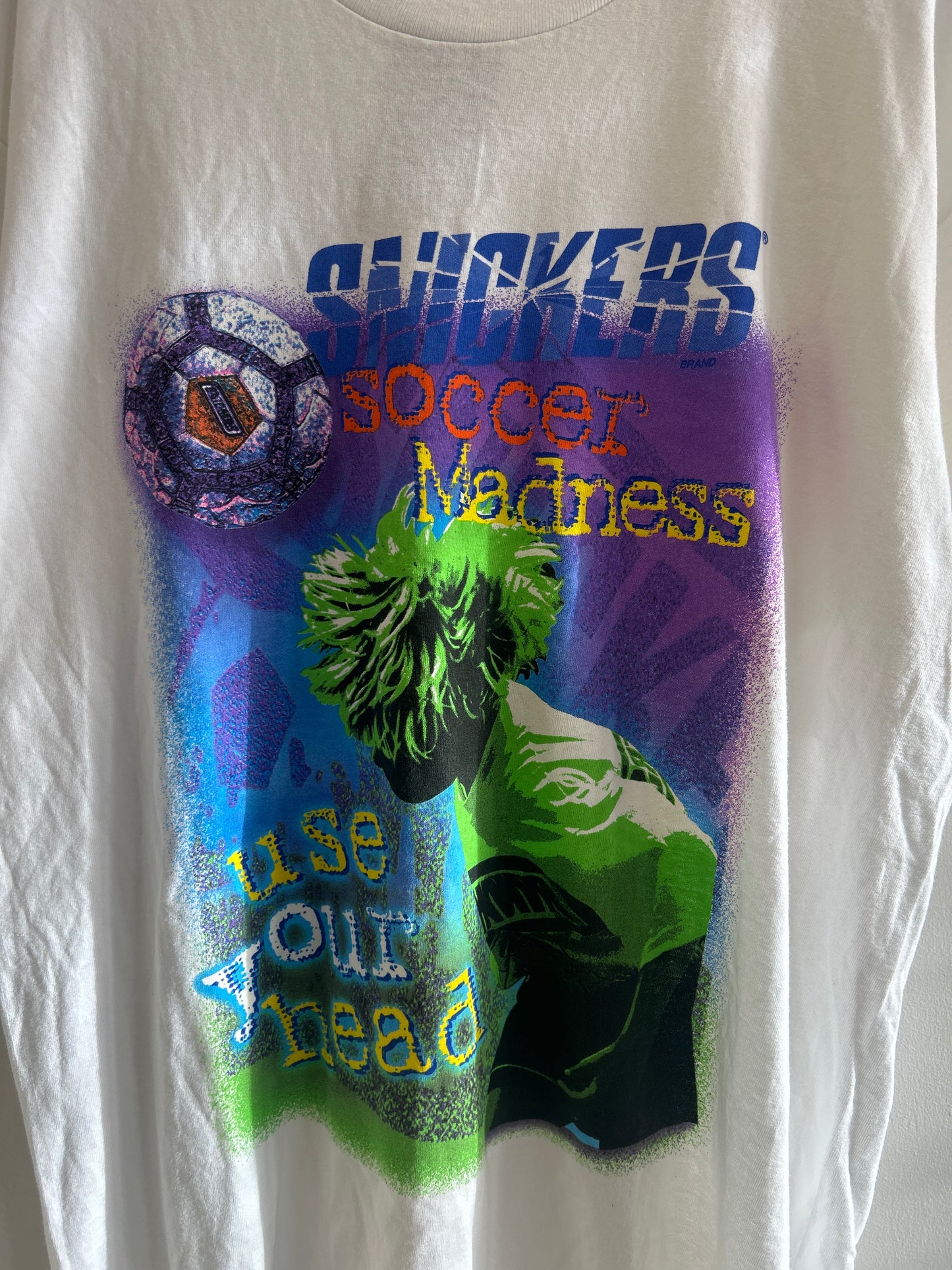 (XL) Vintage Soccer Madness Snickers promo Tee