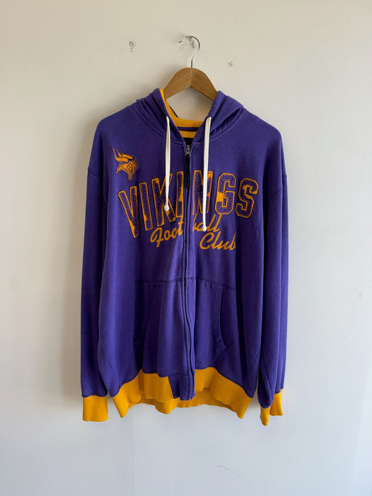 (XXL) Minnesota Vikings Zip-up Hoodie