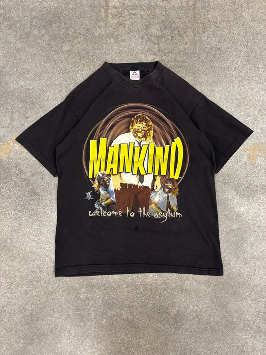 (L) Vintage 1998 WWF Mankind Nick Foley T-Shirt