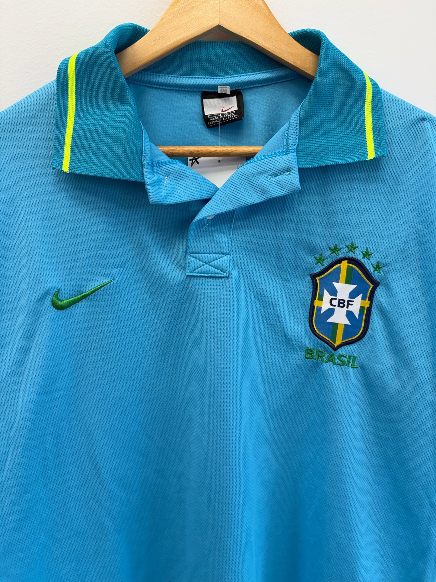 (L) Vintage Brazil Nike Polo Jersey