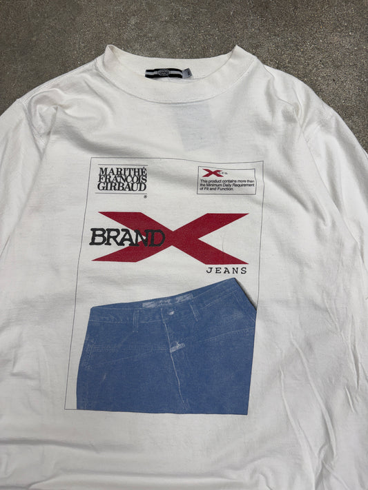 (XL) Vintage Marithe Francois Girbaud Brand X Jeans Promo Tee Shirt