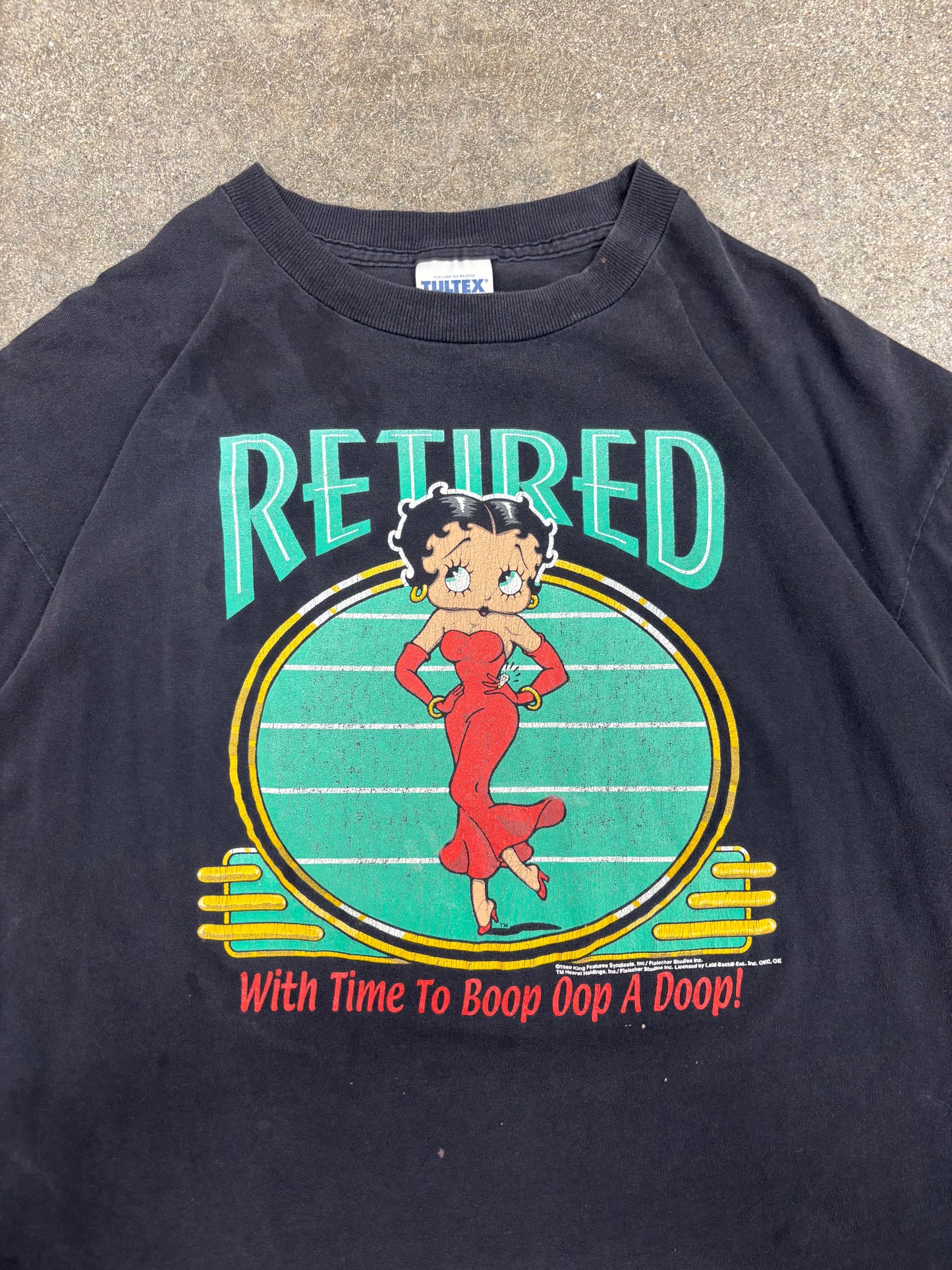 (XL) 1989 Vintage Betty Boop “Retired” Tee Shirt