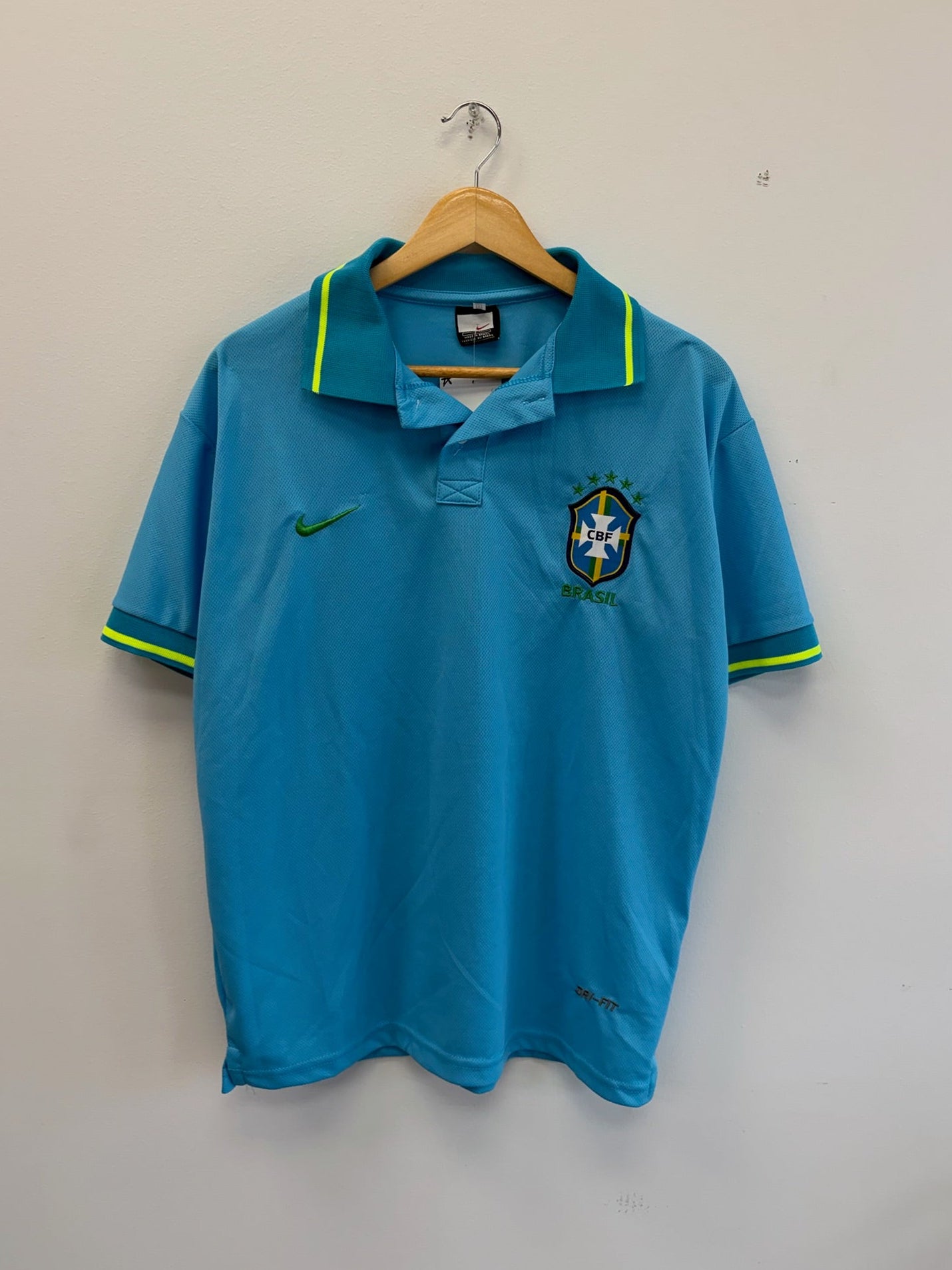 (L) Vintage Brazil Nike Polo Jersey