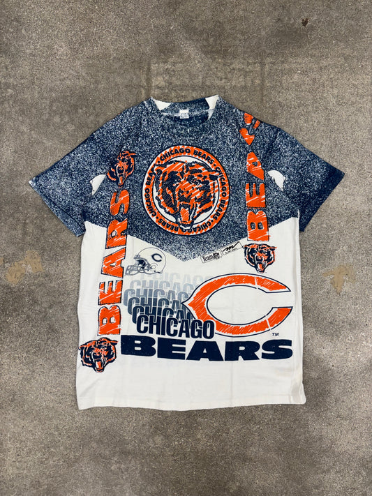 (XL) Vintage Chicago Bears AOP Tee Shirt