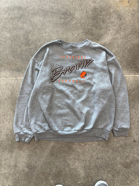 (XL) Vintage 90s Logo Athletics Cleveland Browns Crewneck